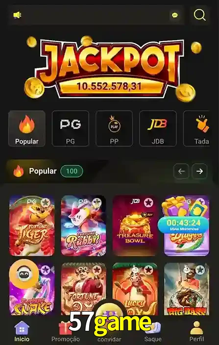 Promoções Especiais no 57game App